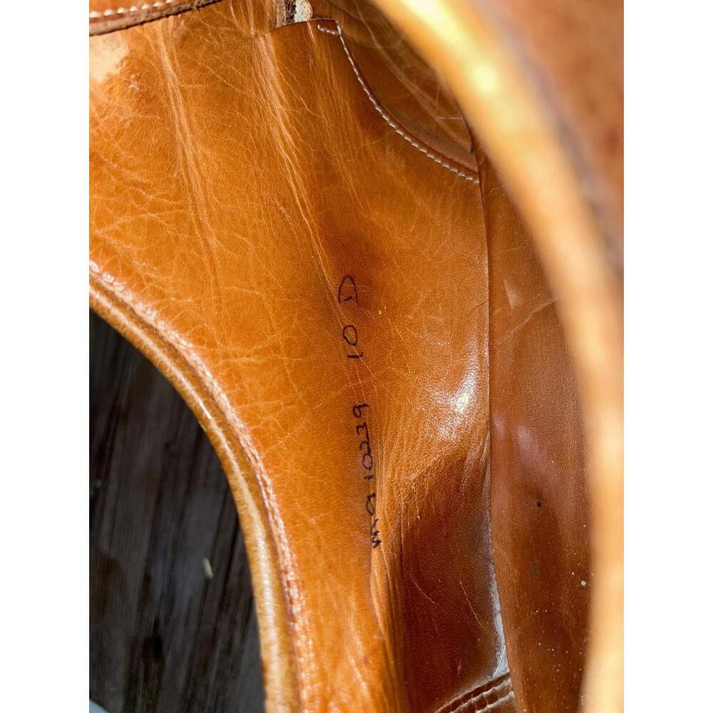 Polo Ralph Lauren Asher Captoe Oxfords Dress Shoes Brown 10 - Picture 5 of 8